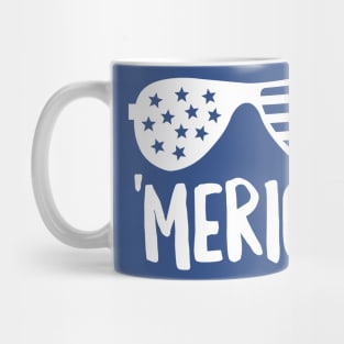 Merica Shades (White) Mug